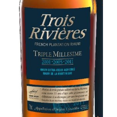 Trois Rivières Triple Millésime 2001 - 2005 - 2011 - 42% Origine Martinique